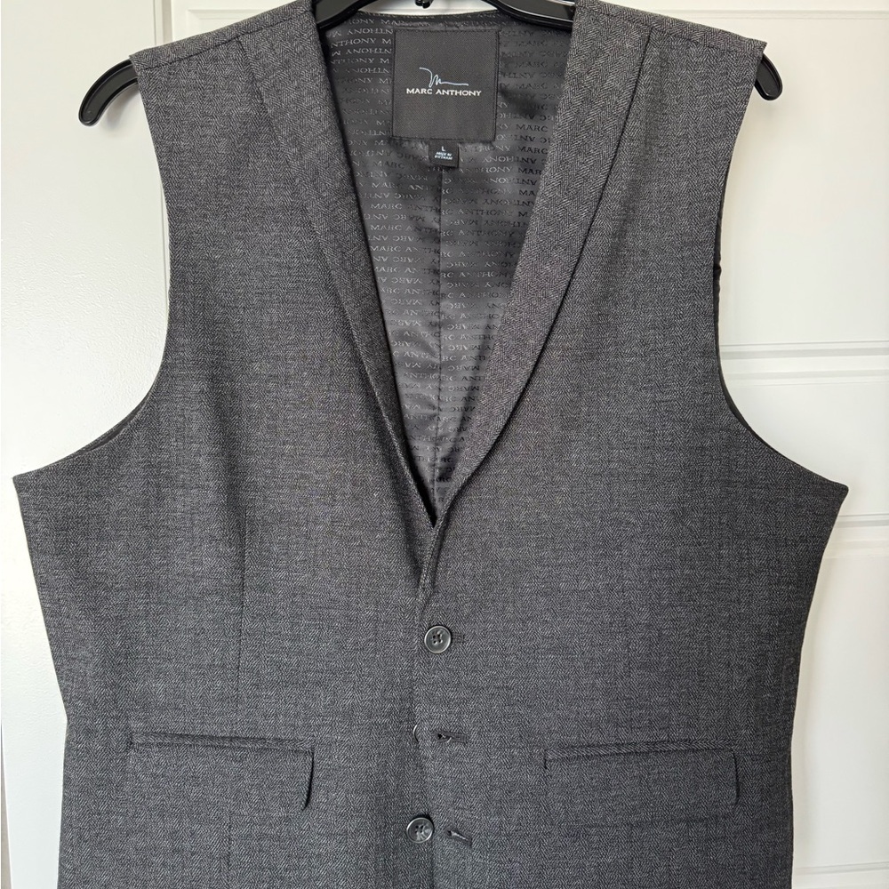 Marc Anthony Charcoal Men's Vest